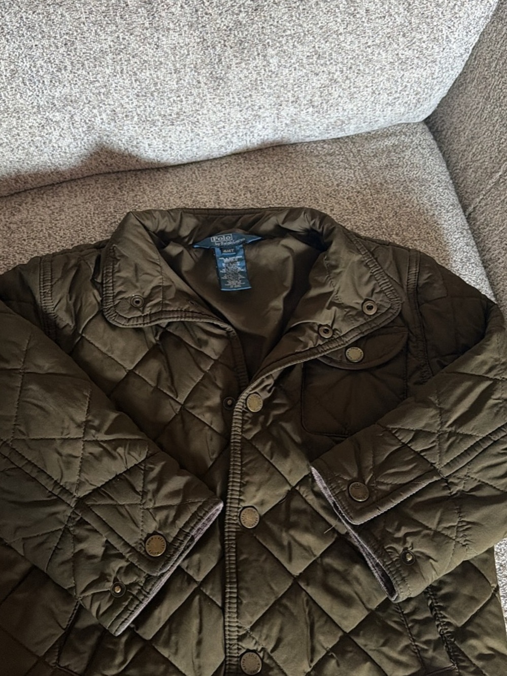 Polo by Ralph Lauren Quilted Olive Green boys Jacket